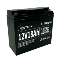 Батарея LiFePo4 Matrix 12.8V-18Ah 230.4Wh (MLR 1218)