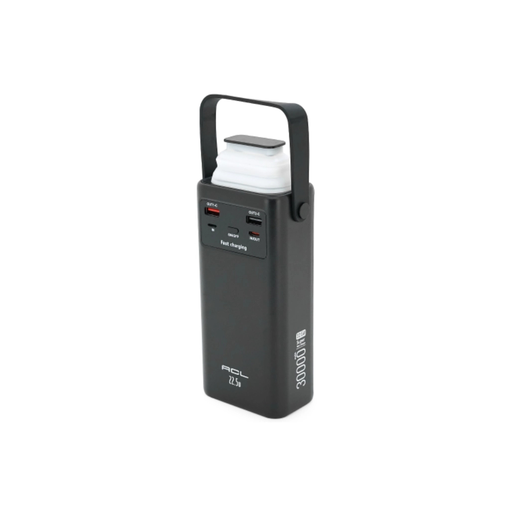 Батарея універсальна ACL 30000mAh, 22.5W, USB/Micro/Type-C/Lighting, Flashlight (PW-112)