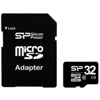 Карта пам'яті Silicon Power 32Gb microSDHC class 4 (SP032GBSTH004V10-SP)