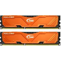 Модуль пам'яті для комп'ютера DDR3 8GB (2x4GB) 1600 MHz Xtreem Vulcan Orange Team (TLAED38G1600HC9DC01)