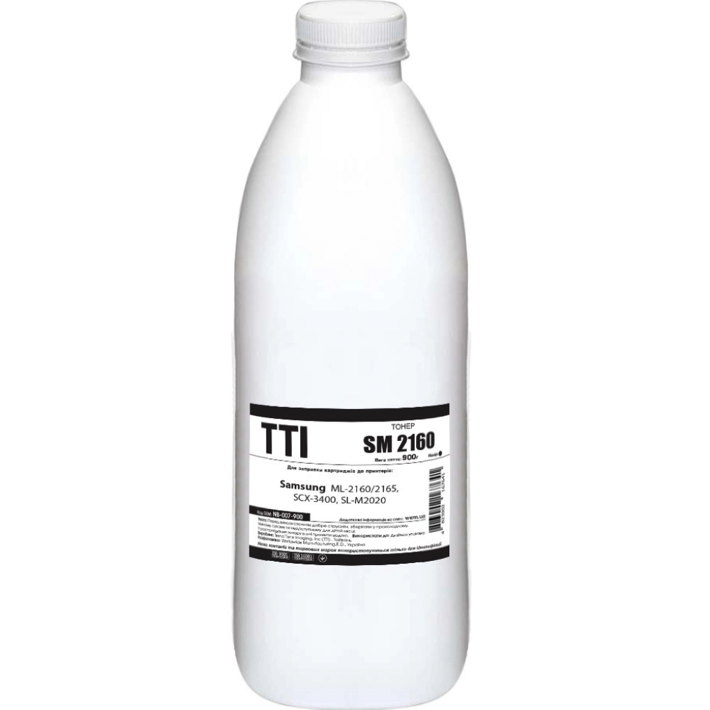 Тонер Samsung ML-2160/2165, SCX-3400, SL-M2020, 900г Black TTI (NB-007-900) Тонер Samsung ML-2160/2165, SCX-3400, SL-M2020, 900г Black TTI (NB-007-900)