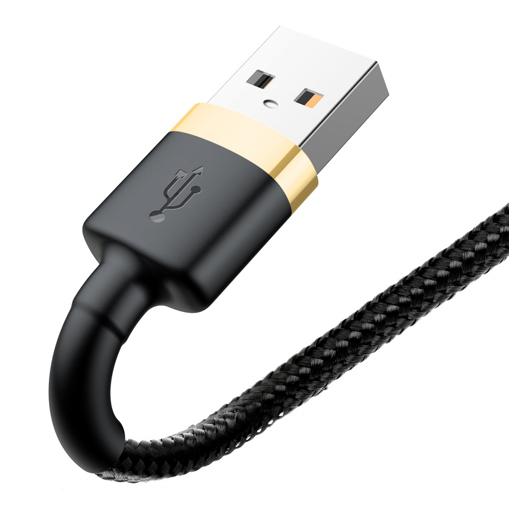 Дата кабель USB 2.0 AM to Lightning 1.0m 1.5A gold-black Baseus (CALKLF-BV1) Дата кабель USB 2.0 AM to Lightning 1.0m 1.5A gold-black Baseus (CALKLF-BV1)