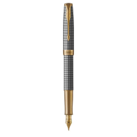 Ручка пір'яна Parker SONNET 17 Cisele Silver GT FP18 F (88 211)