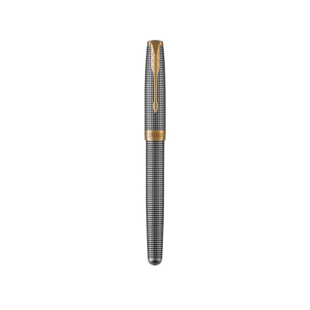 Ручка пір'яна Parker SONNET 17 Cisele Silver GT FP18 F (88 211)