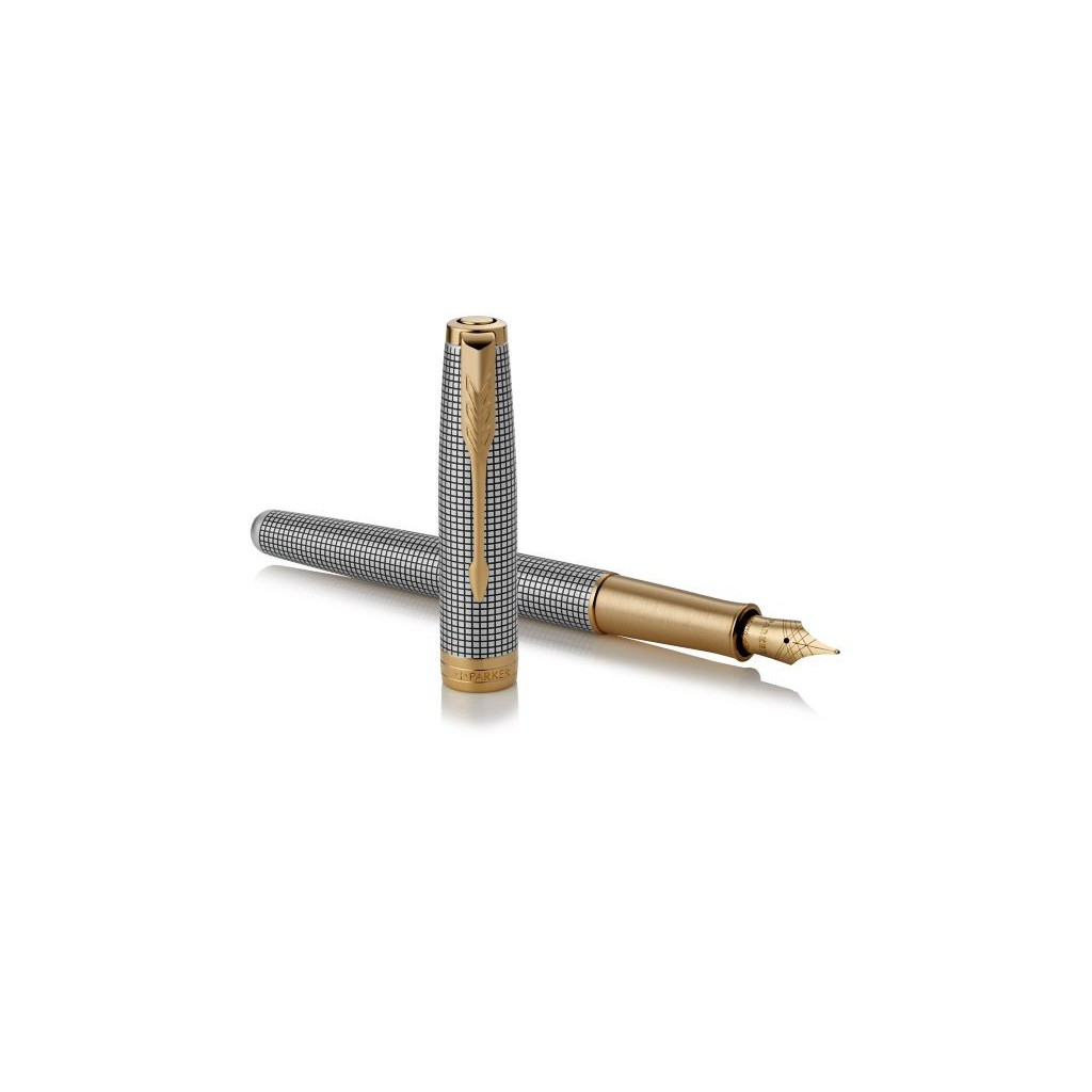Ручка пір'яна Parker SONNET 17 Cisele Silver GT FP18 F (88 211)