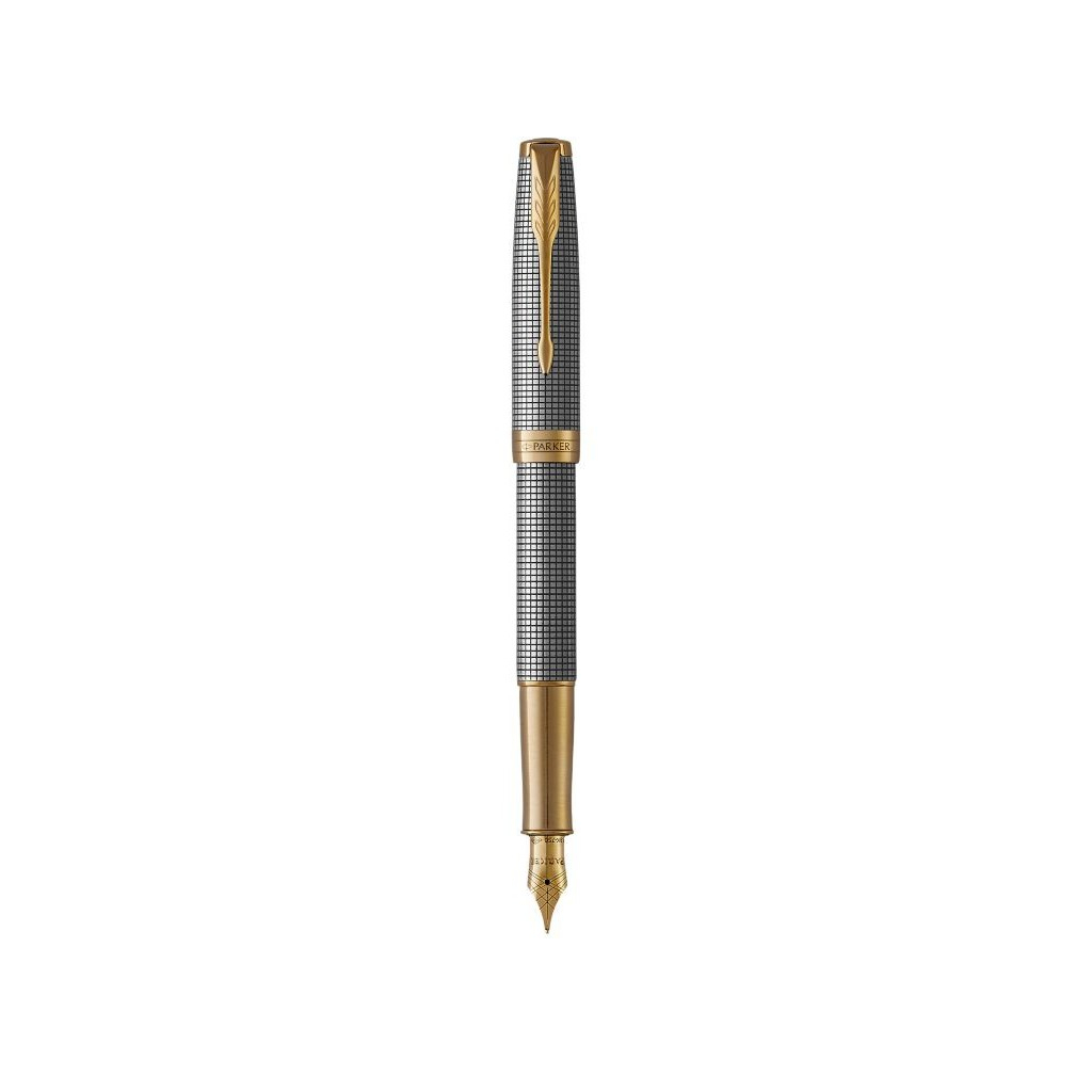 Ручка пір'яна Parker SONNET 17 Cisele Silver GT FP18 F (88 211)