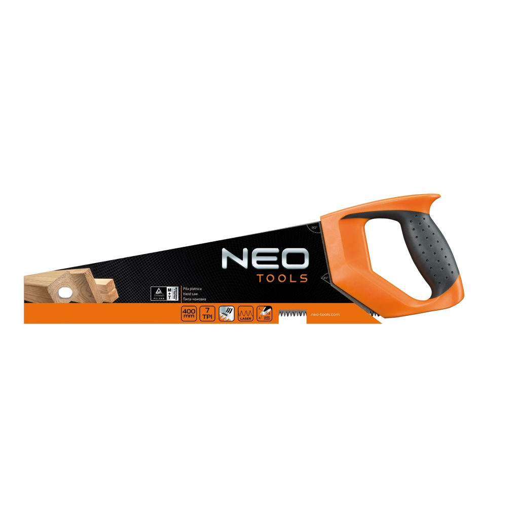 Ножівка Neo Tools по дереву, 400 мм, 7TPI (41-031)