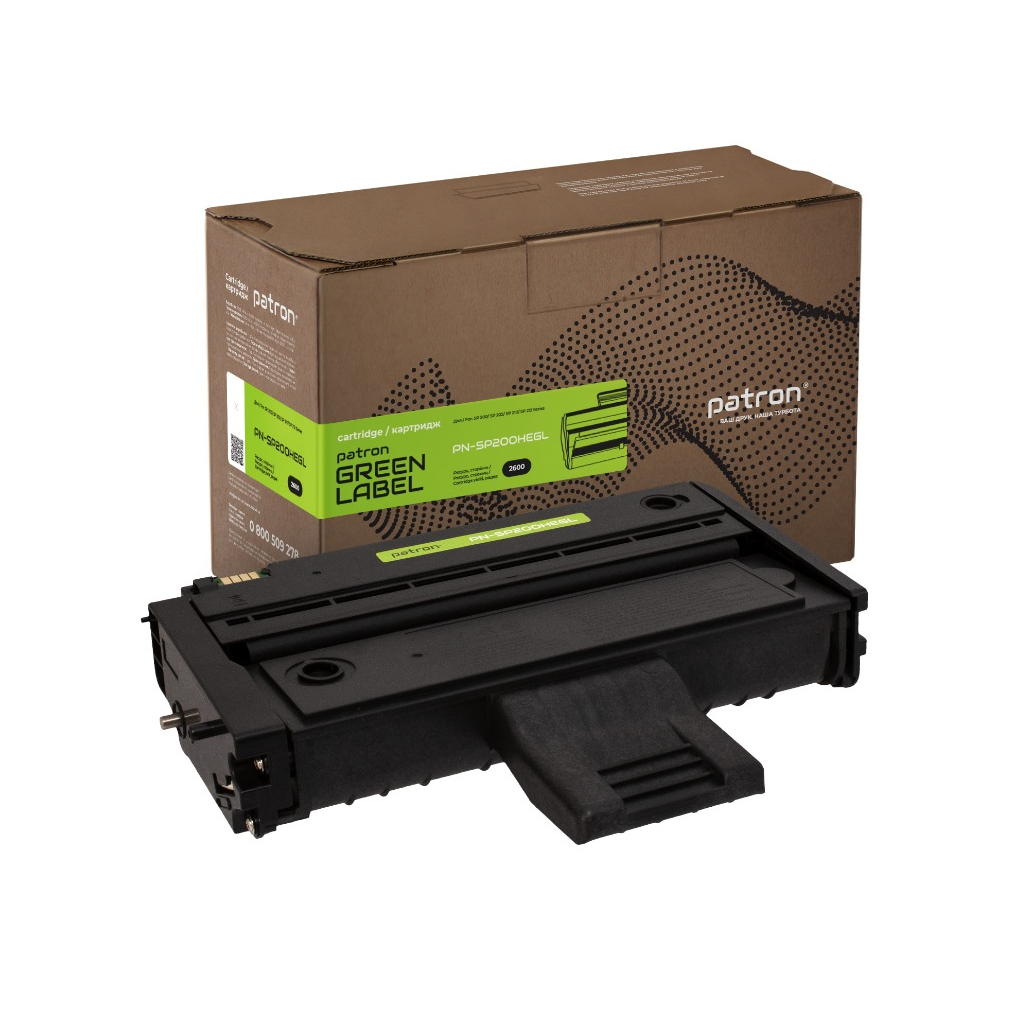 Картридж Patron Ricoh SP 200HE Green Label (PN-SP200HEGL) Картридж Patron Ricoh SP 200HE Green Label (PN-SP200HEGL)