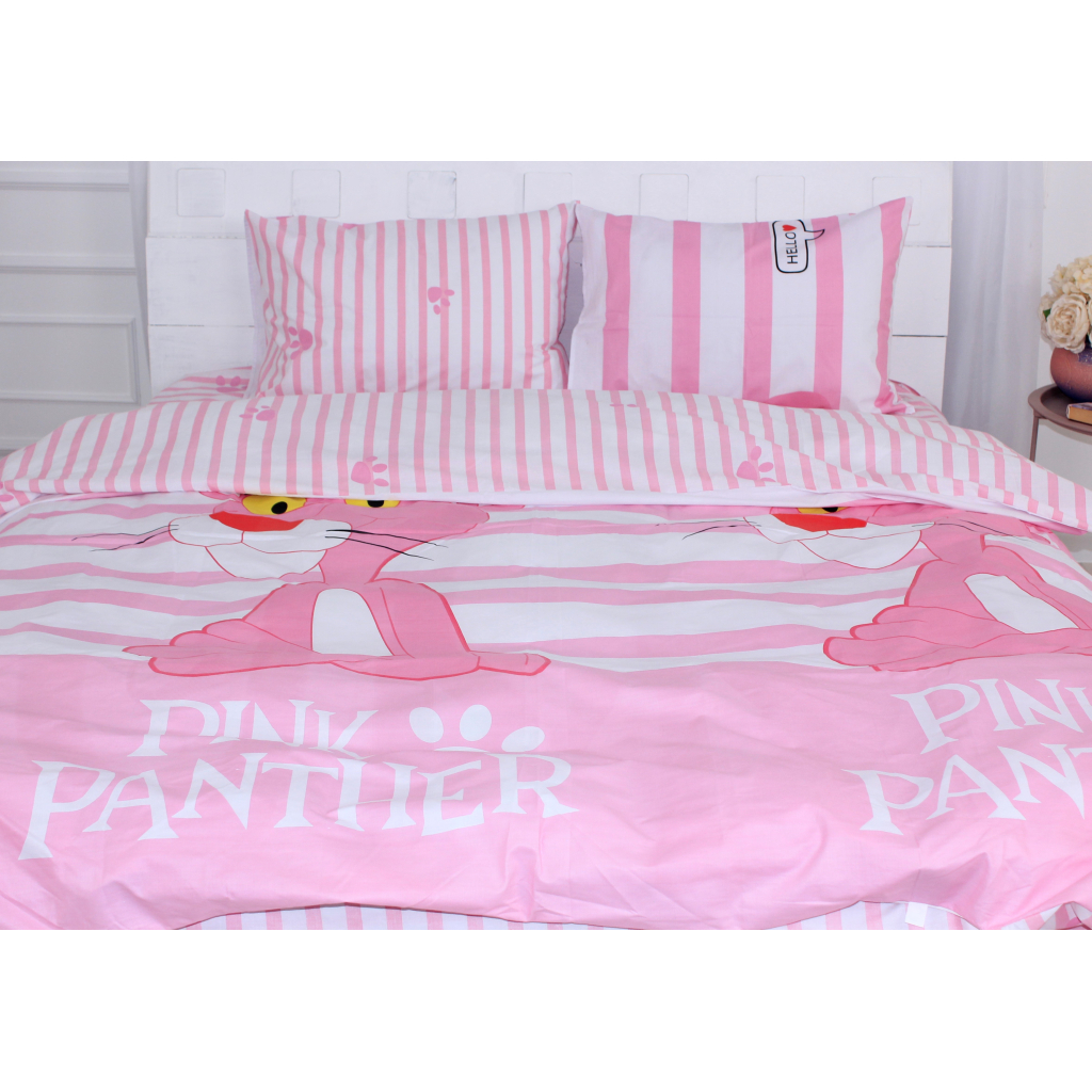 Постільна білизна MirSon Бязь Ranforce Elite 17-0110 Pink Pantere 160х220 (2200004695105)