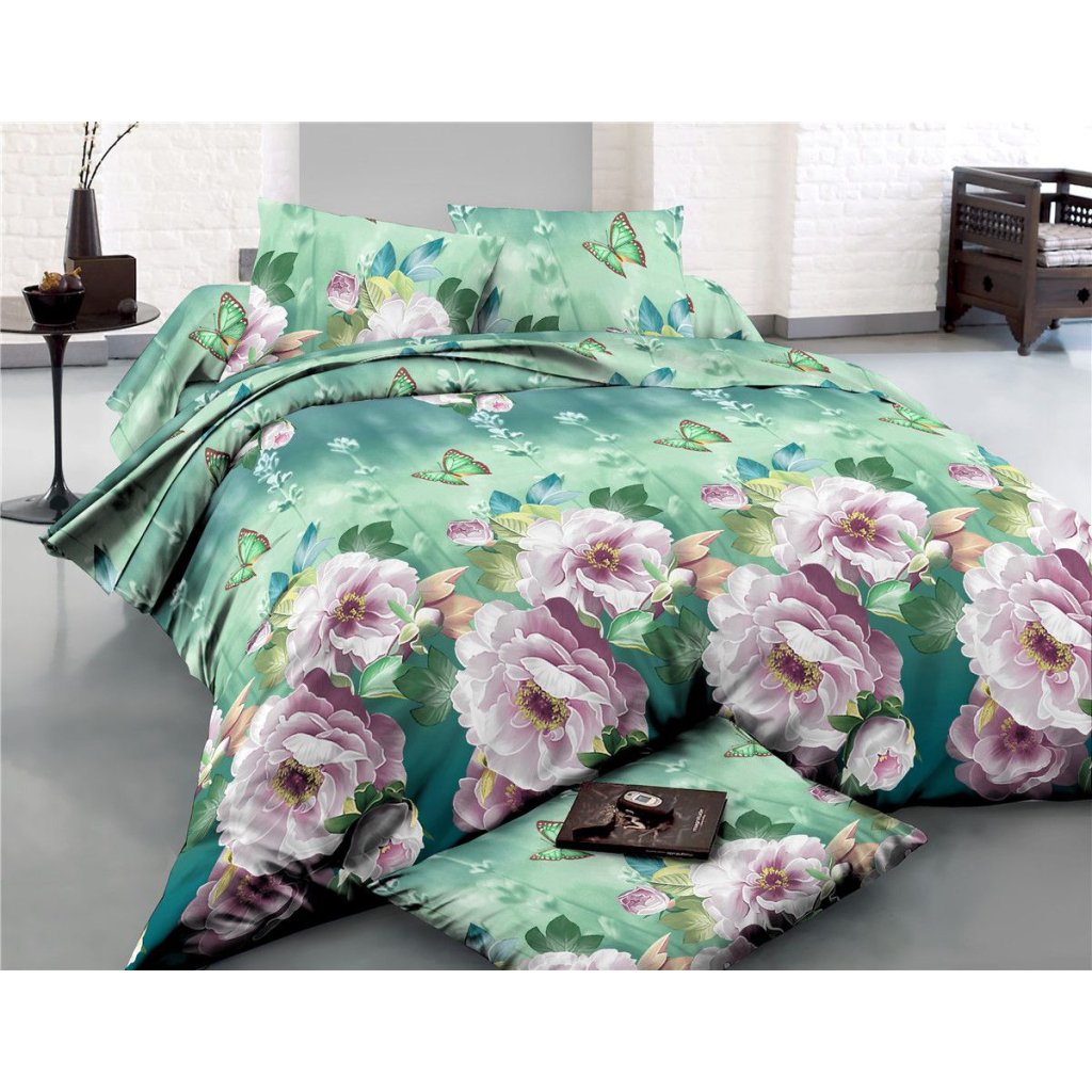 Постільна білизна MirSon Сатин 22-1286-1 Wonderful flowers 2х143х210 (2200004109909)