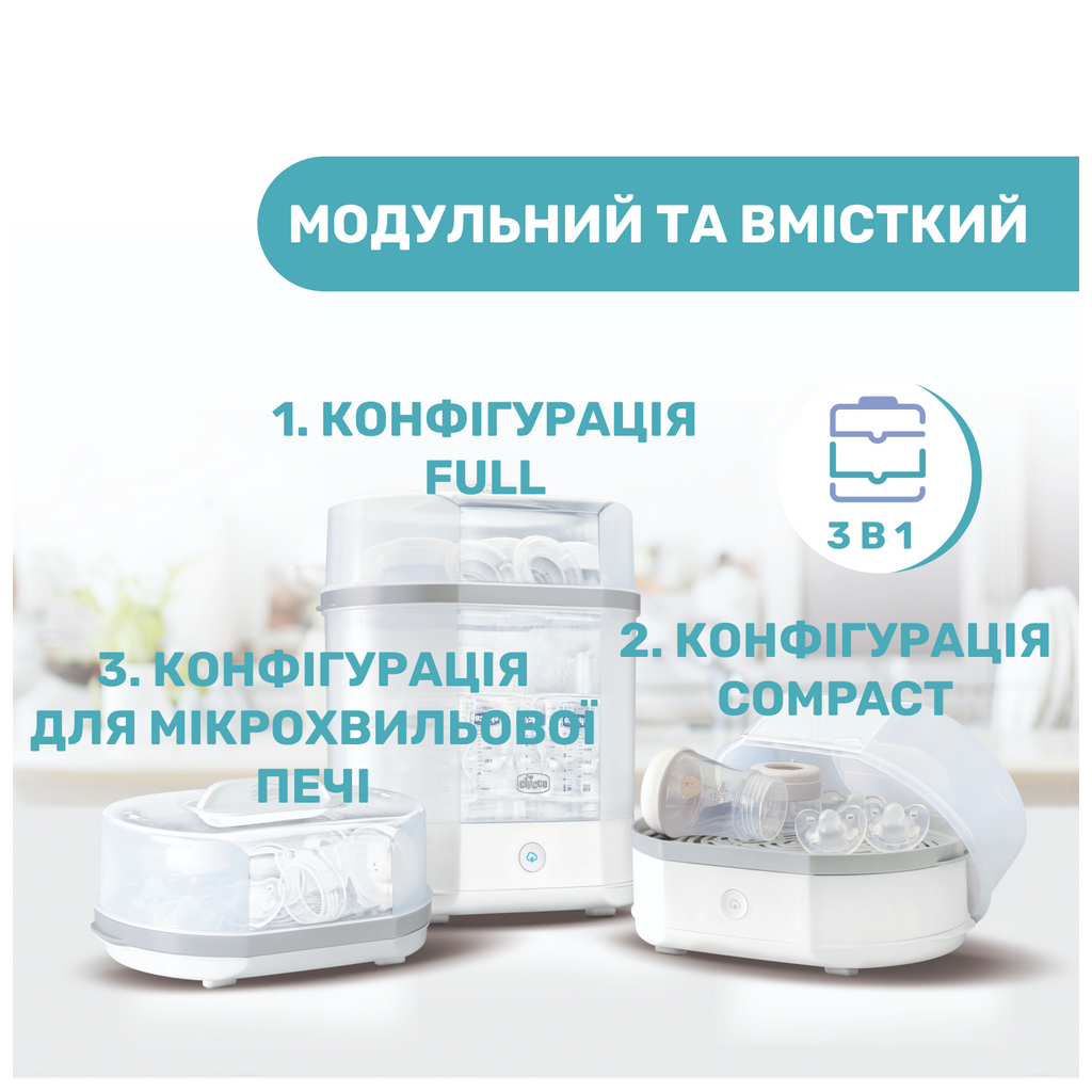 Стерилізатор Chicco електричний паровий (07391.10)