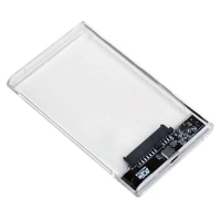 Кишеня зовнішня AgeStar 2.5", USB 3.2, 9.5 mm / 7 mm HDD/SSD, Transparent (3UB2P4C (Transparent))