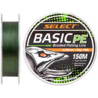 Cord Select Basic PE 150m Dark Green 0.08mm 8lb/4kg (1870.18.20)