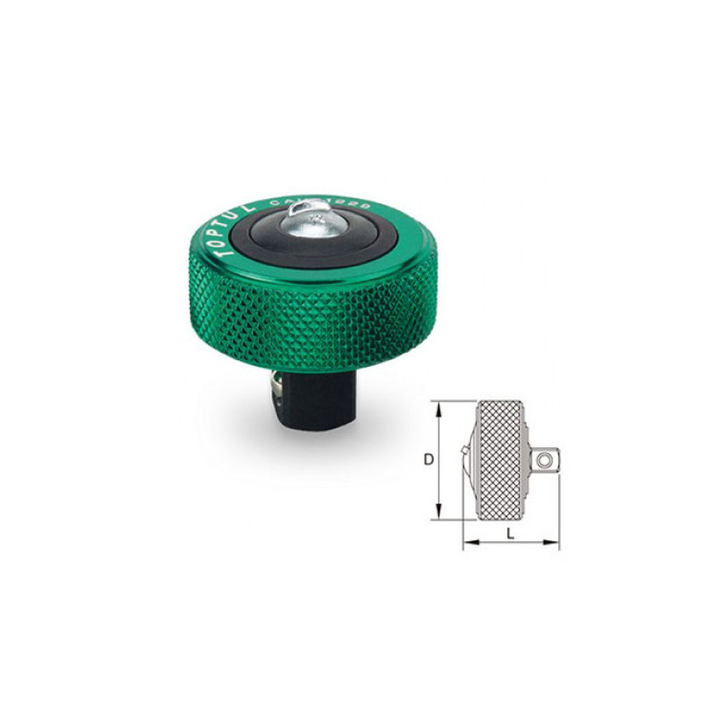 Тріскачка Toptul міні дискова 1/4" 52 зубці (CAUB0826)