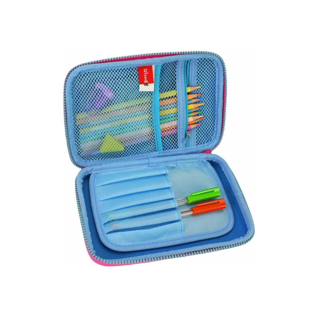 Пенал Cool For School 1 відділення з органайзером блакитний (QT-5627-Blue) Пенал Cool For School 1 відділення з органайзером блакитний (QT-5627-Blue)