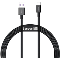 Дата кабель USB 2.0 AM to USB-C 1.0m 3A Black Baseus (CATYS-01)