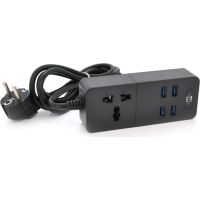 Network power filter Voltronic TV-T05, 1x, 4*USB Black (TV-T06-Black)