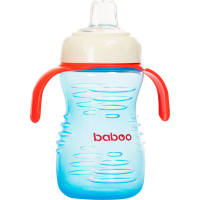 Baboo Non-Spill Drinker with Silicone Spout, 260ml, 6+ Months (Blue) (8-125)