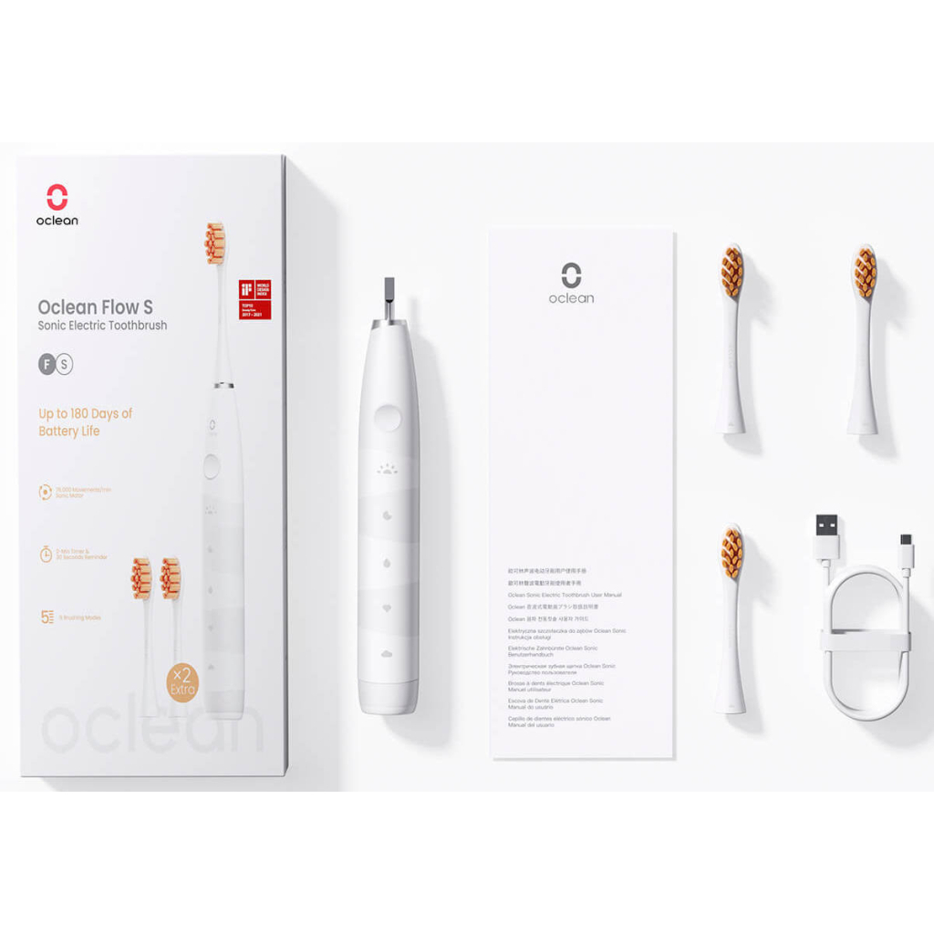 Електрична зубна щітка Oclean Flow S Sonic Electric Toothbrush White (6970810552959)