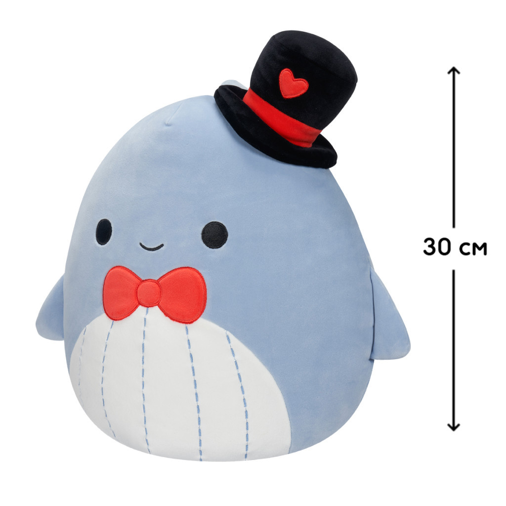 М'яка іграшка Squishmallows Синій кит Самір 30 см (SQVA00873)