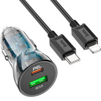 Зарядний пристрій HOCO Z47A USB-A/Type-C Black (6931474782298)