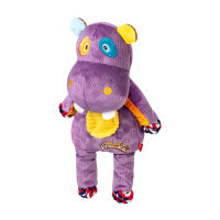 Dog toy GiGwi Plush Hippo with ropes and whistle 34 cm (2255)