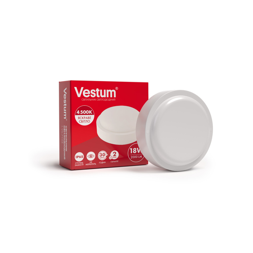 Світильник Vestum LED 18W 4500K 220V (1-VS-7104)