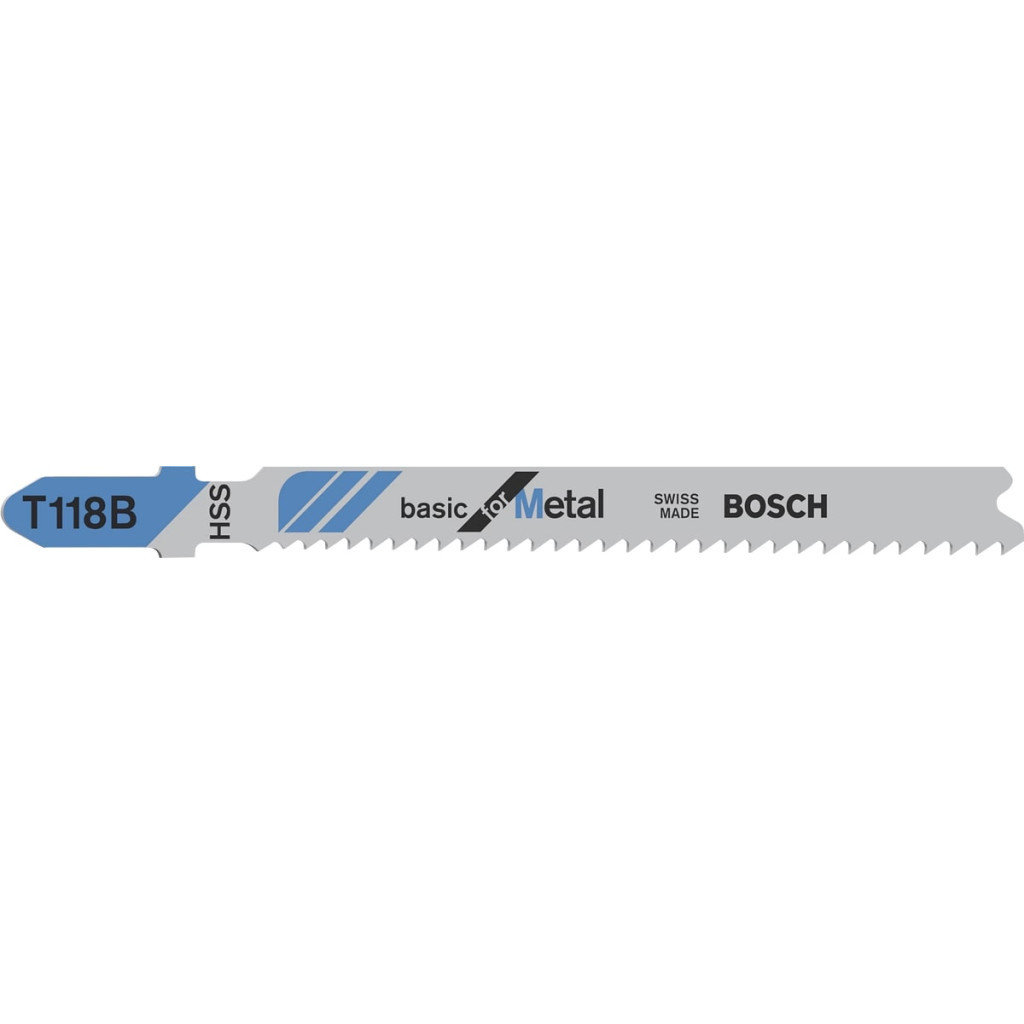 Полотно Bosch по металу T 118 B, 1.9-2.3х92мм, 5шт (2.608.631.014)