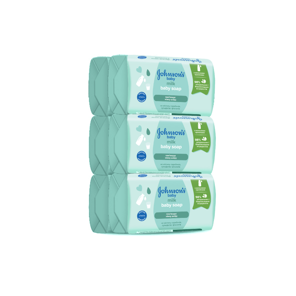 Дитяче мило Johnson’s baby з молоком, 90 г (3574661831114)