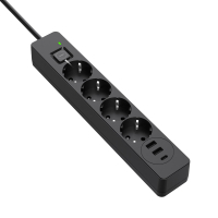 ColorWay CW-CHE432PDB network power filter, 4 sockets/3USB 2M (CW-CHE432PDB)