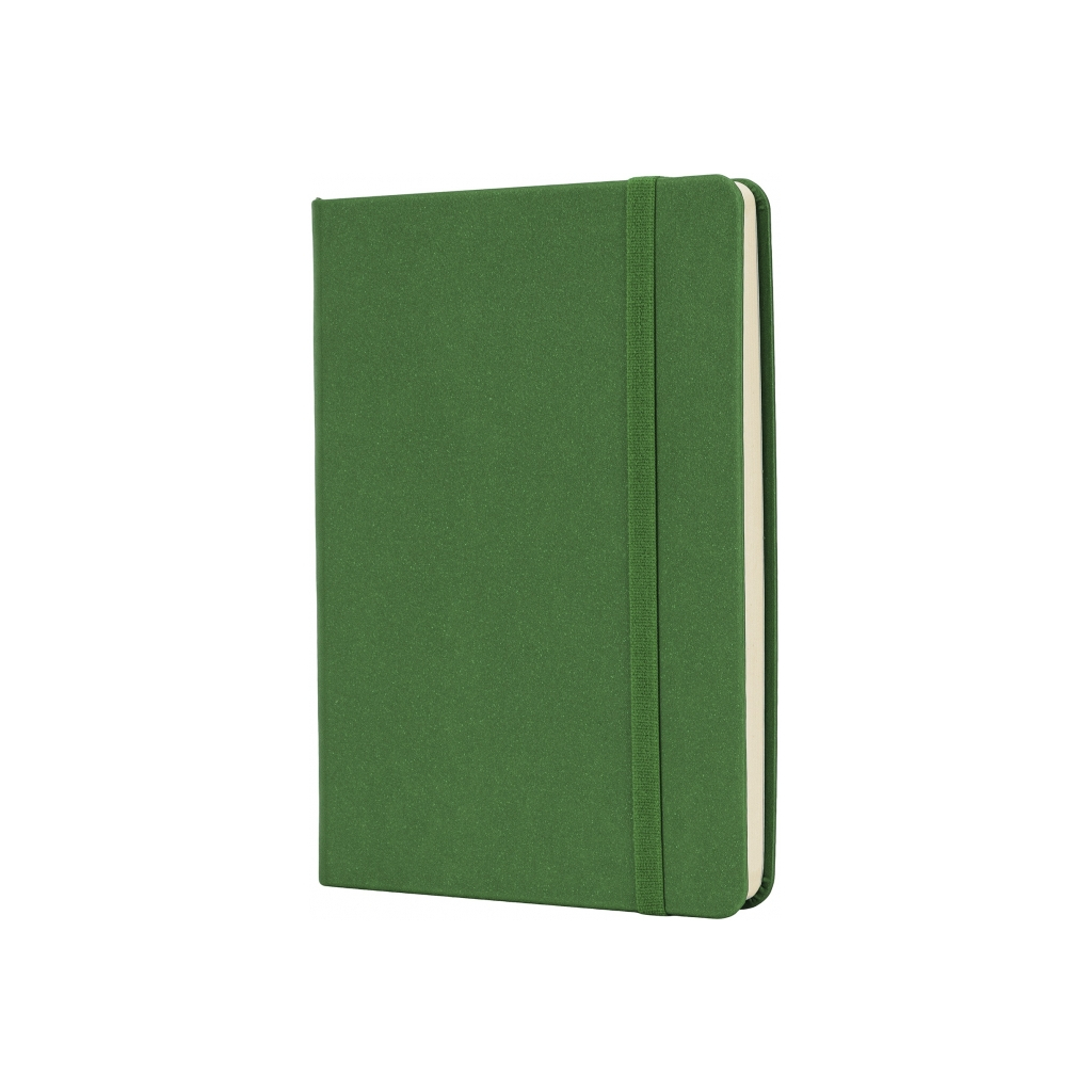 Книга записна Optima А6 MAGIC, тверда обкладинка, гумка, білий блок лінія, зелений (O20388-04)