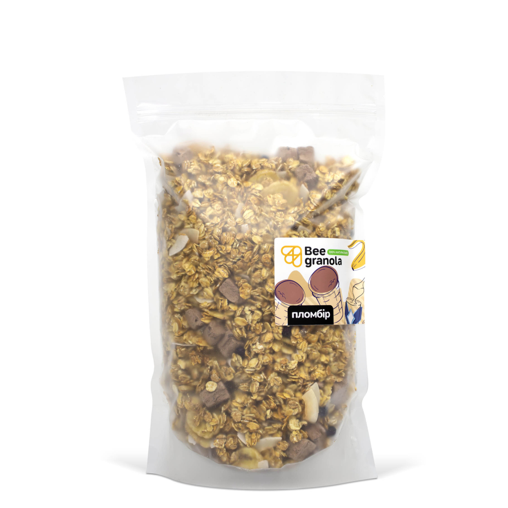 Гранола Bee Granola Шоколадний пломбір 1 кг (4820228430672)