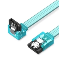 Кабель для передачі даних SATA 3.0 7pin F/F 0.5m L Blue Vention (KDDSD)