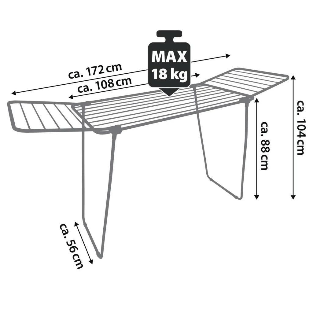 Сушарка для білизни Casa Si Pluto 18m Silver Підлогова (CS92748Q05) (DAS302868)