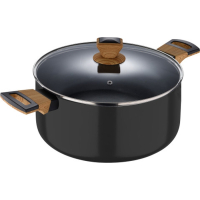 Casserole Bergner Earth black, with a lid 28 cm, 6 l (BG-32037-BK)