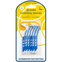 Interdental brushes Nordics L-shaped 4 x 0.40 mm + 4 x 0.45 mm (3800500324494)