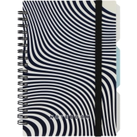 Notebook Optima Desing 46, B6 with dividers 100 sheets, cell (O20358-46)
