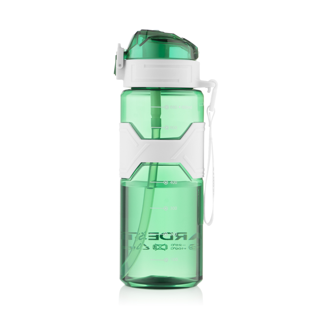 Пляшка для води Ardesto Fitness 800мл зелений (AR2280EG) Пляшка для води Ardesto Fitness 800мл зелений (AR2280EG)
