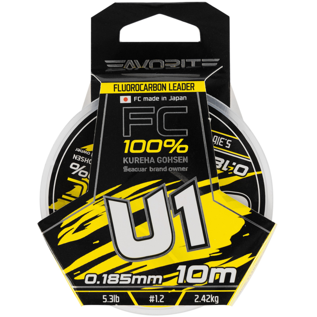Флюорокарбон Favorite U1 FC 10m 1.2/0.185mm 5.3lb/2.42kg (1693.11.76)
