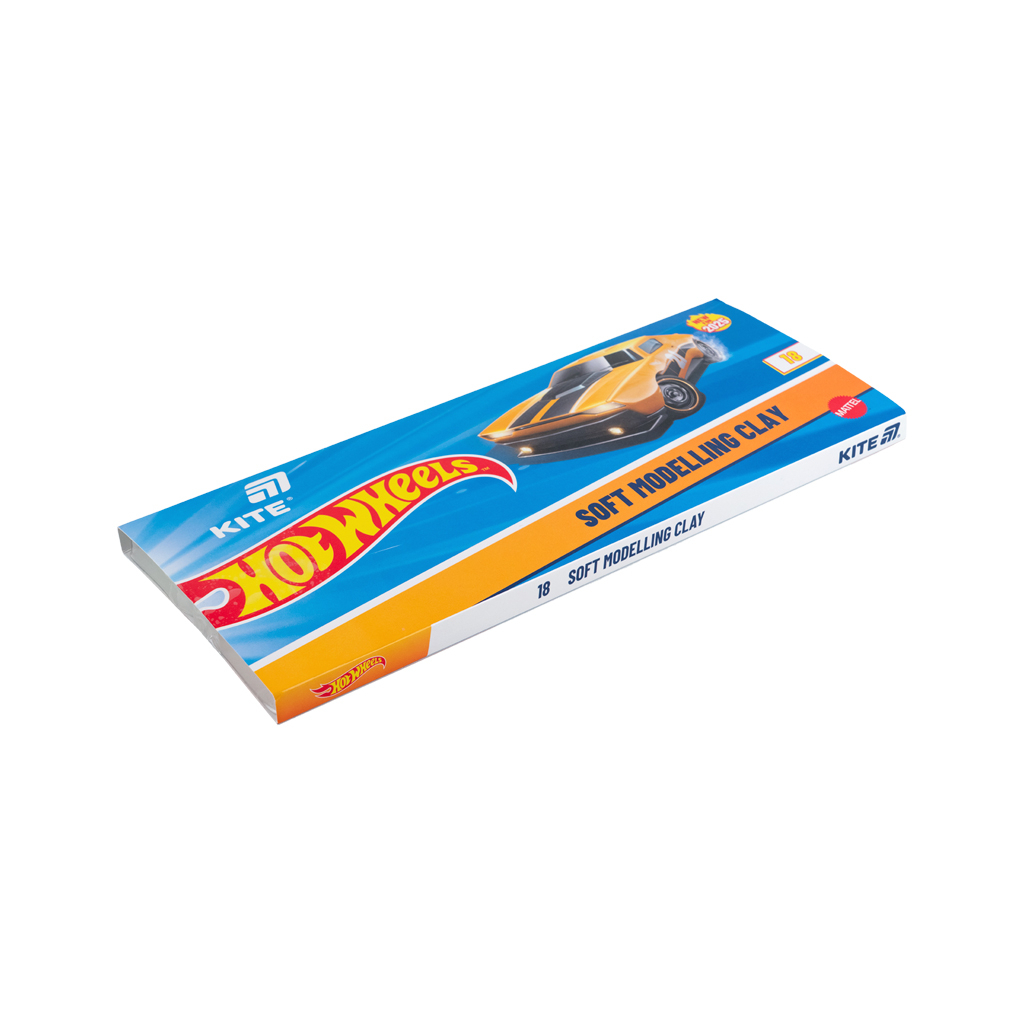 Пластилін Kite Hot Wheels восковий, 18 кольорів, 360 г (HW25-085) Пластилін Kite Hot Wheels восковий, 18 кольорів, 360 г (HW25-085)