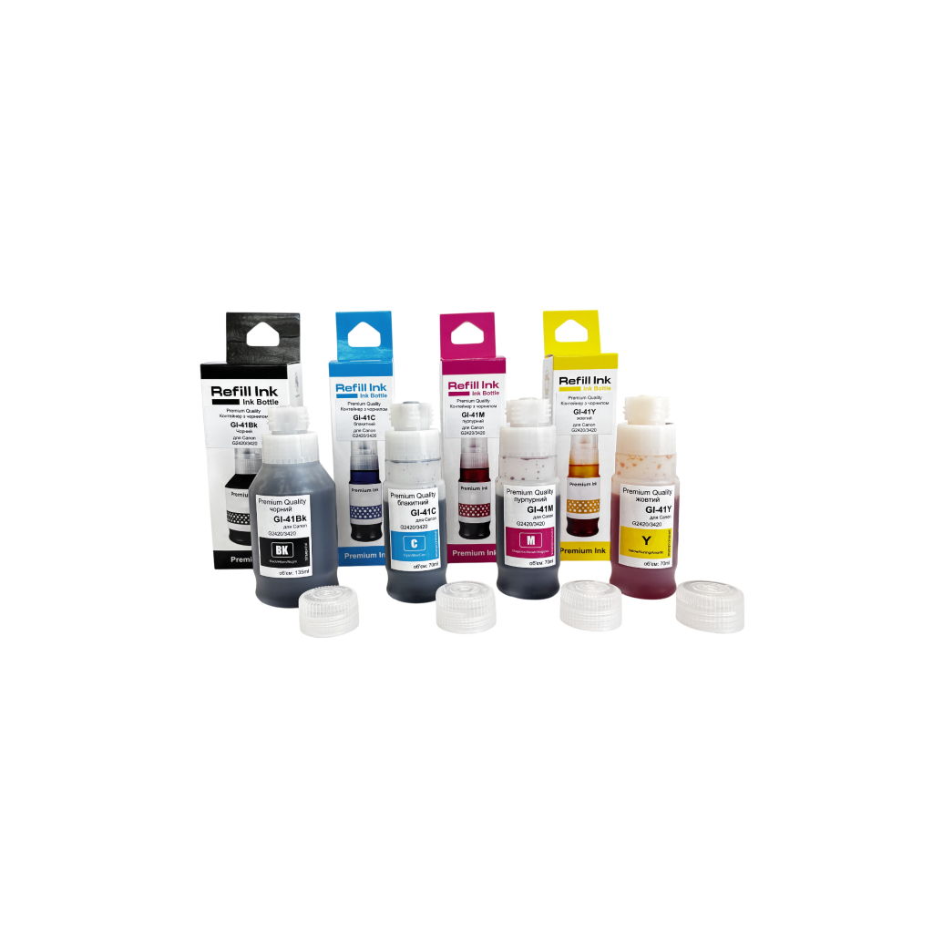 Чорнило Premium Quality Canon GI-41 SET B135ml, C/M/Y 70м (70264943)