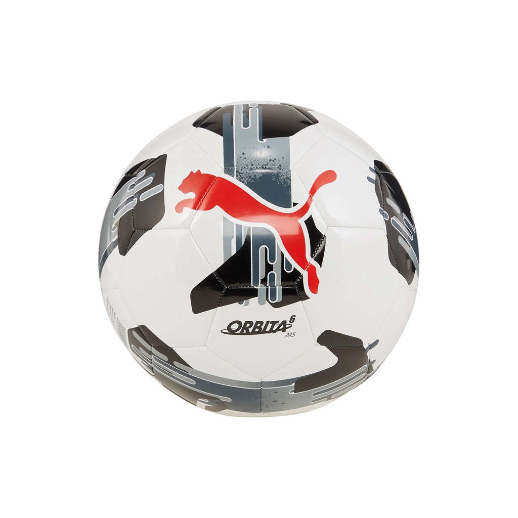 М'яч футбольний Puma Orbita 6 MS 084335-02 білий, чорний, червоний 5 (4067981498208)