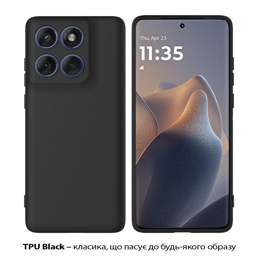 Чохол до мобільного телефона BeCover Motorola Edge 60 Fusion Black (713772) Чохол до мобільного телефона BeCover Motorola Edge 60 Fusion Black (713772)