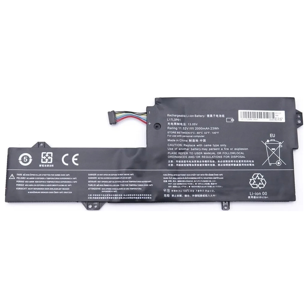 Акумулятор до ноутбука Lenovo IdeaPad 320s-13 L17C3P61, 3166mAh (36Wh), 3cell, 11.52V, Li-ion (A47719) Акумулятор до ноутбука Lenovo IdeaPad 320s-13 L17C3P61, 3166mAh (36Wh), 3cell, 11.52V, Li-ion (A47719)