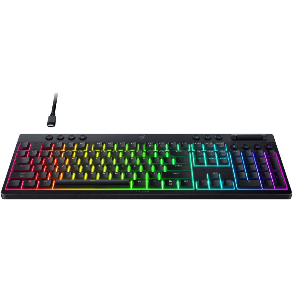 Клавіатура Razer BlackWidow V4 Low-Profile Wireless/Bluetooth/USB Yellow switch UA Black (RZ03-05271500-R3M1) Клавіатура Razer BlackWidow V4 Low-Profile Wireless/Bluetooth/USB Yellow switch UA Black (RZ03-05271500-R3M1)