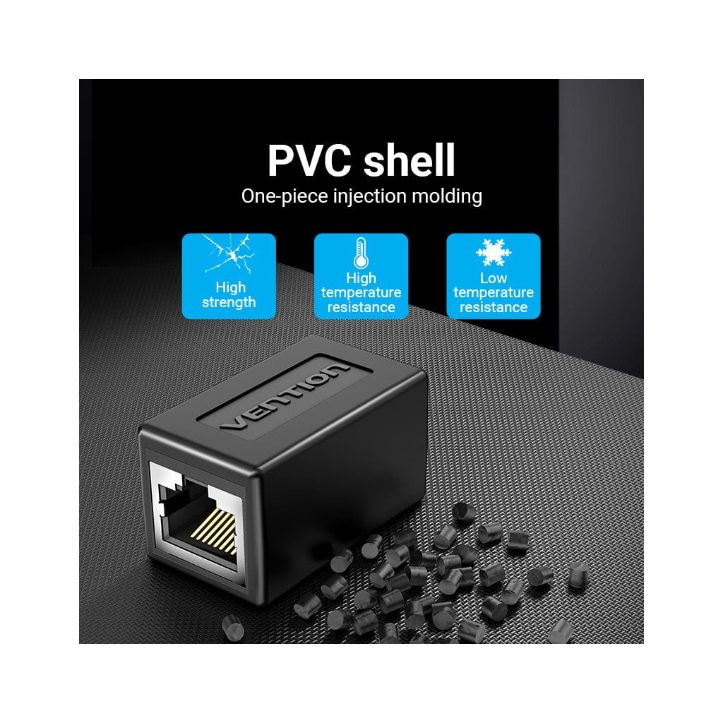 Зрощувач UTP 1+1 RJ45 cat 6e, Black Vention (IPVB0)