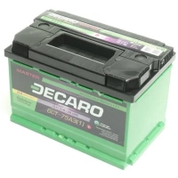 Car battery DECARO 75Ah-12v MASTER L, EN680 (6СТ-75 A3 (1) M)