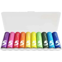 Battery CUKTECH AA rainbow alkaline battery plastic case * 10 (CUKAAB06CNCM)