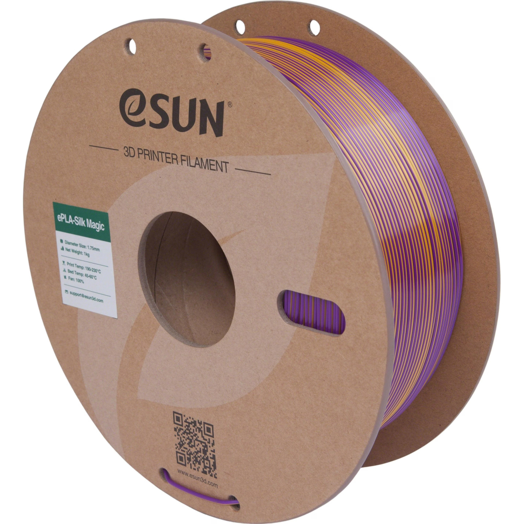 Пластик для 3D-принтера eSUN ePLA-Silk Magic 1кг, 1.75мм, Purple Gold (EPLA-SILKMAGIC-P175PJ1)