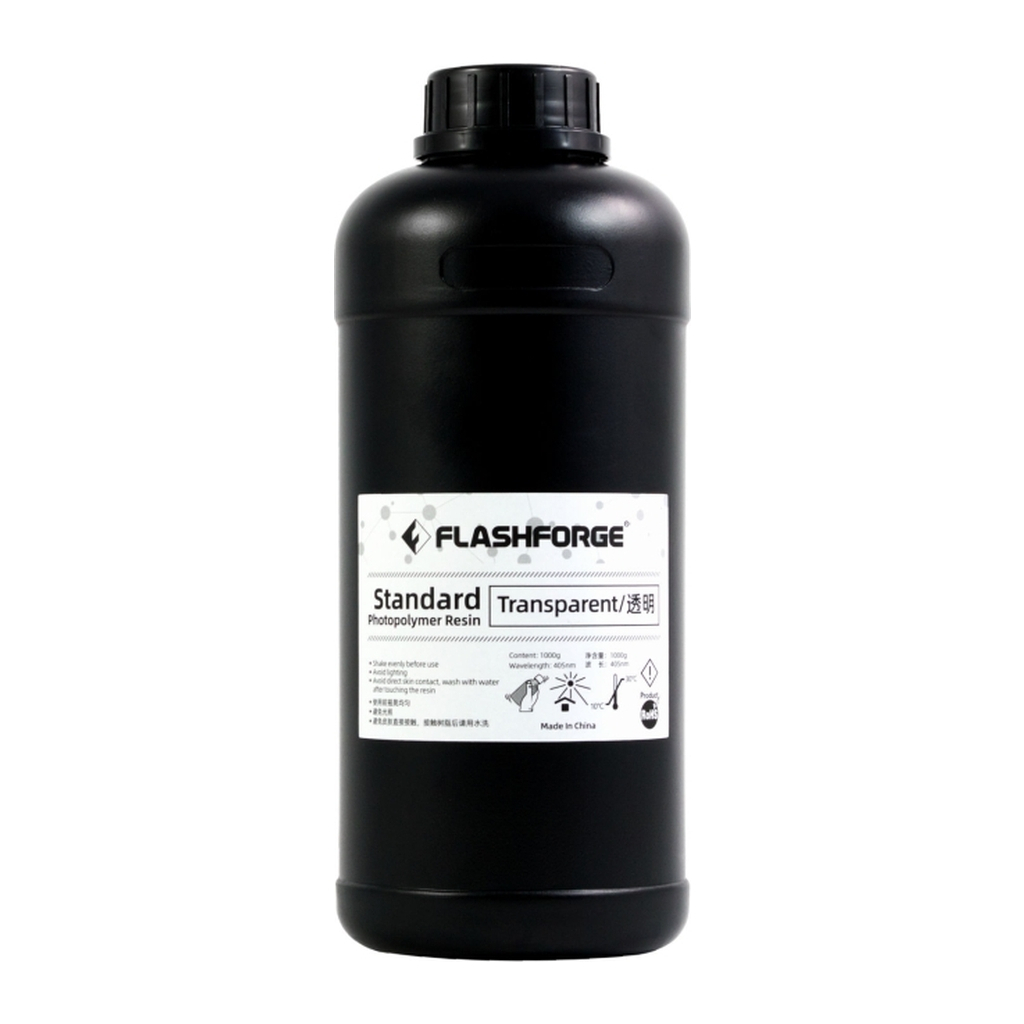 Фотополімерна смола Flashforge Resin Standart UV/LCD Transparent 1kg (20002087001)